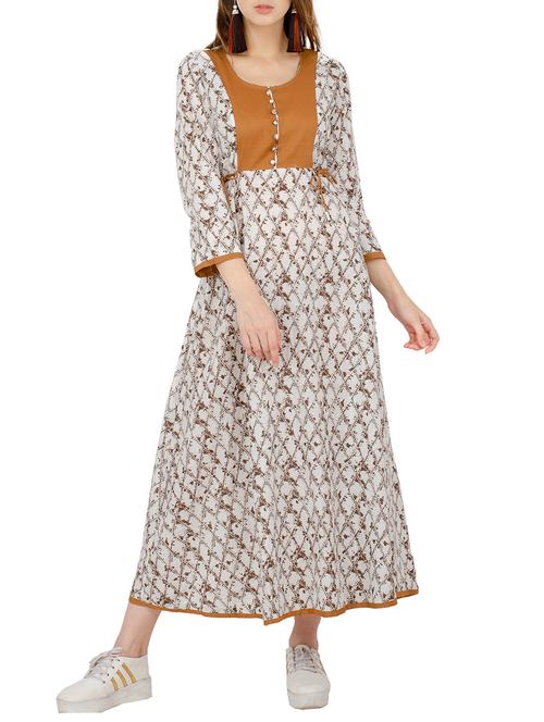 flared printed kurta - 15472040 - Very Small Image - 1