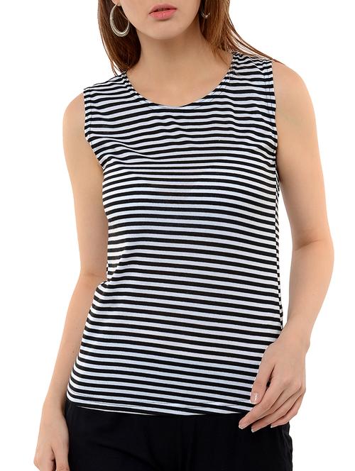 horizontal stripe sleeveless top - 15472831 - Very Small Image - 1