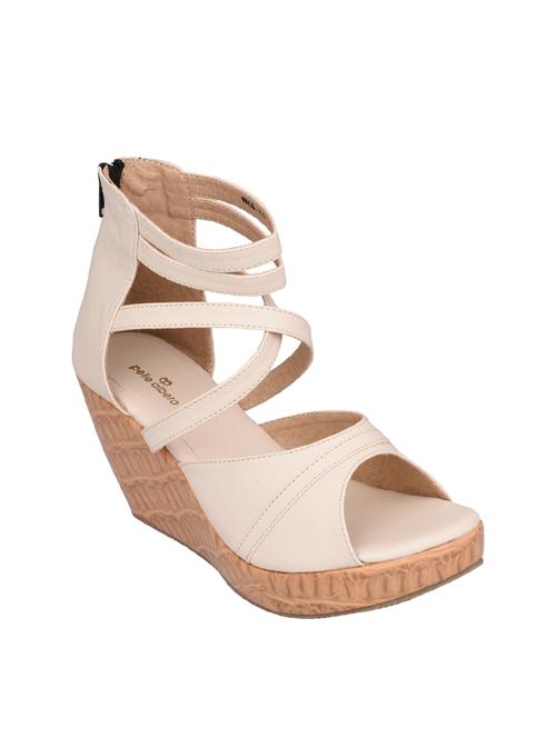 beige closed back wedges - 15473043 - Very Small Image - 1