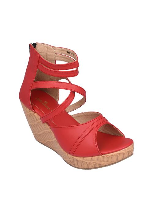 red closed back wedges - 15473044 - Very Small Image - 1