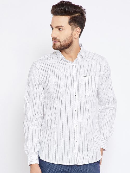 white cotton casual shirt - 15473203 - Very Small Image - 1