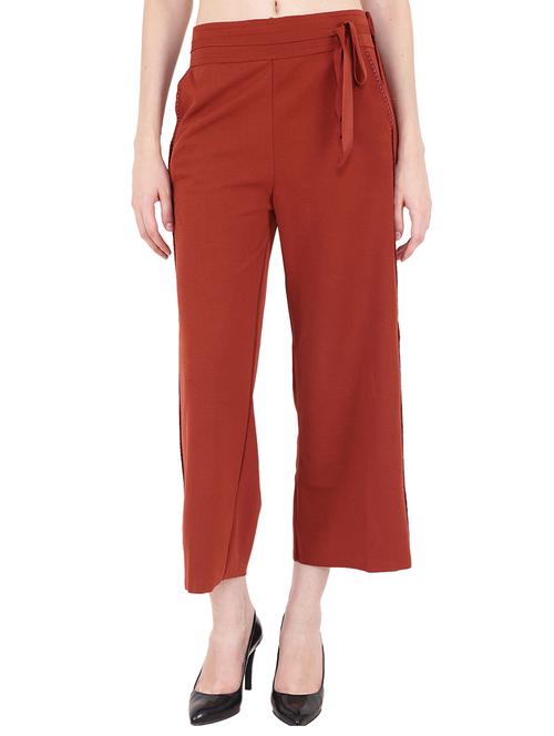 self belted straight palazzo - 15473270 - Very Small Image - 1