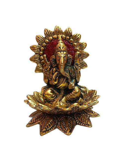 dreamy zone gold kamal ganesha 10 cm - 15473711 - Very Small Image - 1