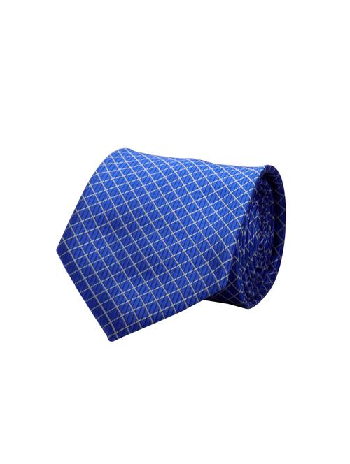 blue micro fiber tie with pocket square and cufflinks - 15473760 - Very Small Image - 1
