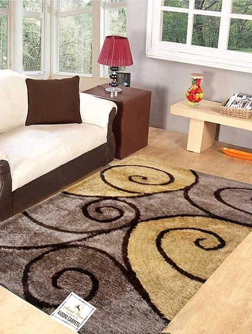 beautiful curves in brown carpet for living/ drawing room - 15474463 - Very Small Image - 1