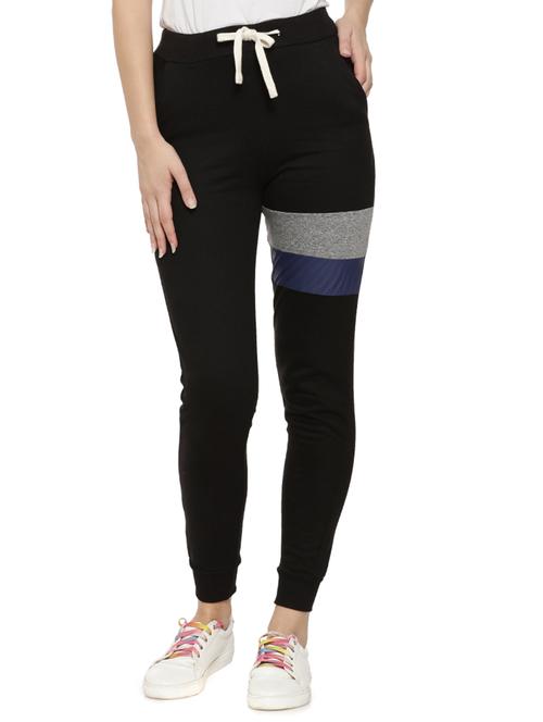 drawstring waist color block track pant - 15475707 - Very Small Image - 1