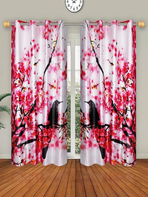premium quality polyester long door 9 feet digital curtain with 8 eyelet (1 pc) - 15475948 - Very Small Image - 1