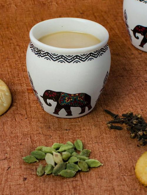 set of 6 ceramic kullads/tea glasses - 15477051 - Very Small Image - 1