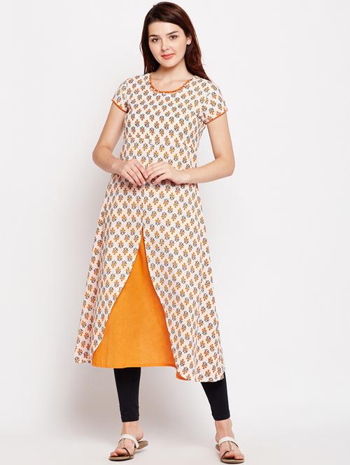 layered printed kurta - 15477399 - Very Small Image - 1