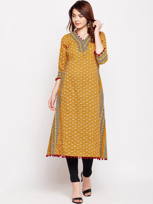 a-line kurta with tassels - 15477406 - Very Small Image - 1