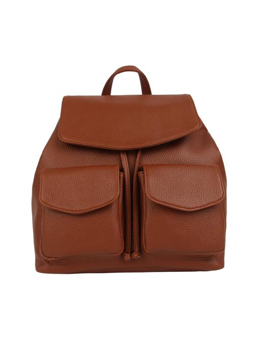 brown leatherette (pu) fashion backpack - 15477450 - Very Small Image - 1
