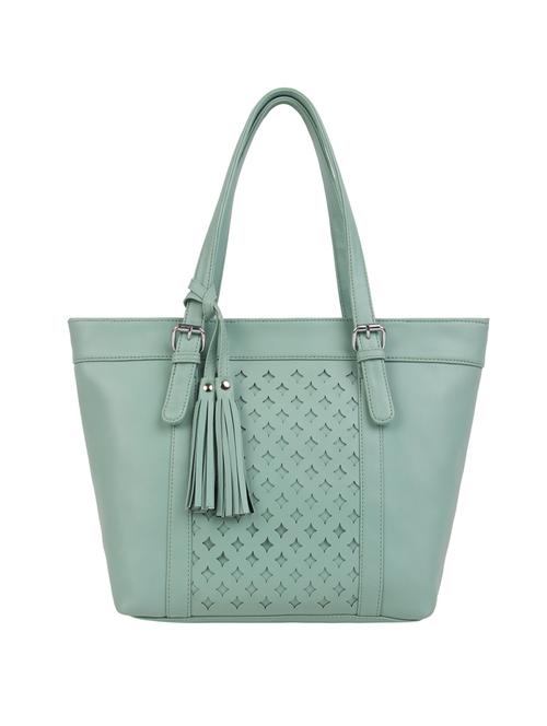 blue leatherette (pu) handbag - 15477477 - Very Small Image - 1