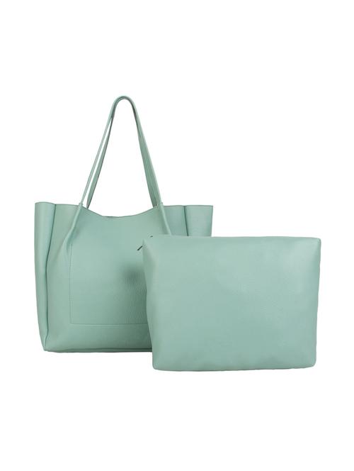 blue leatherette (pu) combo tote - 15477517 - Very Small Image - 1