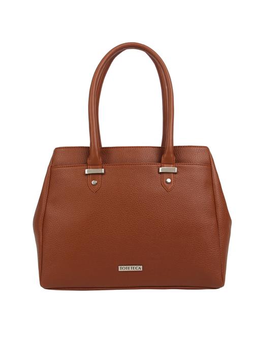 tan leatherette (pu) handbag - 15477532 - Very Small Image - 1