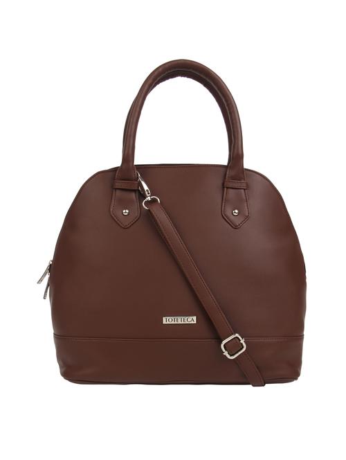 brown leatherette (pu) handbag - 15477533 - Very Small Image - 1
