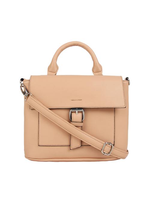 cream leatherette (pu) sling bag - 15477587 - Very Small Image - 1