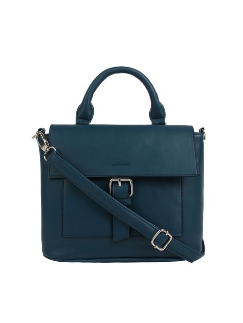 blue leatherette (pu) sling bag - 15477591 - Very Small Image - 1