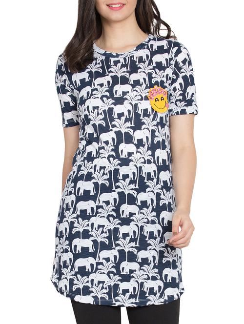 graphic patch printed tunic - 15478077 - Very Small Image - 1