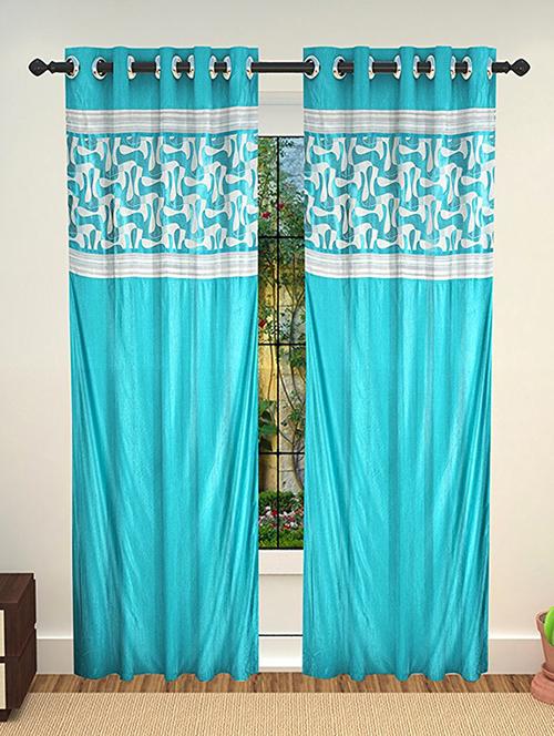 set of 2 polyester window curtains - 15478414 - Very Small Image - 1