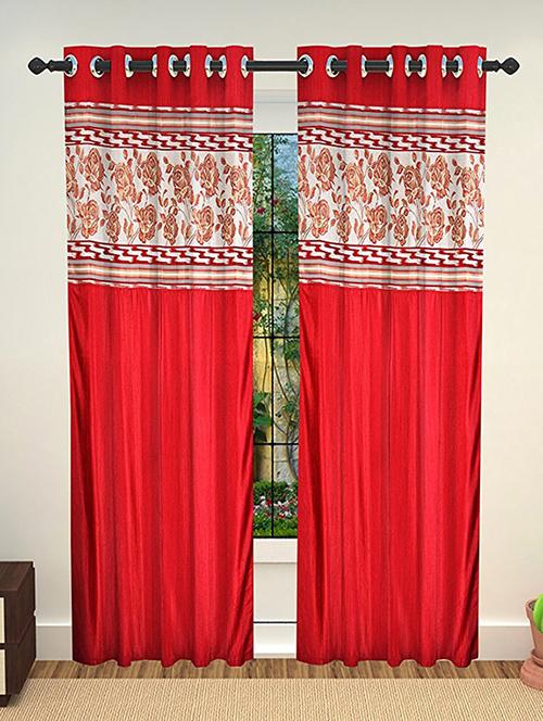 set of 2 polyester window curtains - 15478451 - Very Small Image - 1