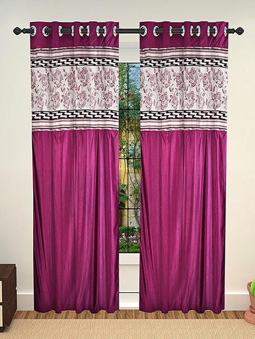 set of 2 polyester window curtains - 15478462 - Very Small Image - 1