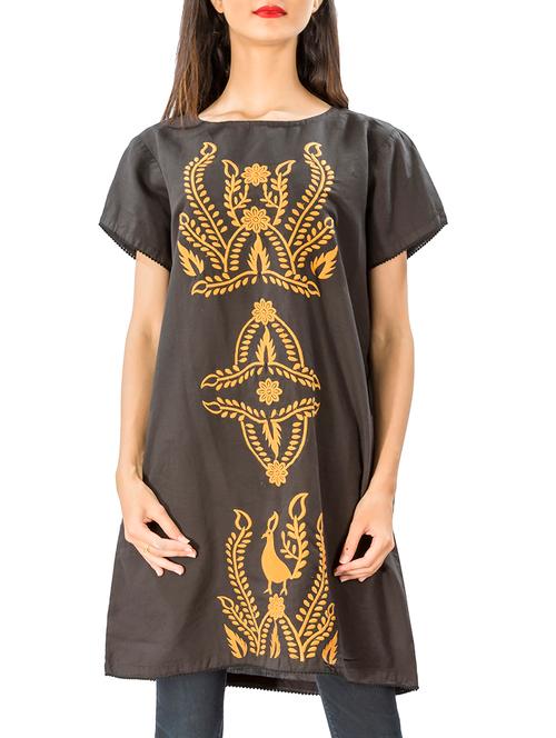 lace detail embroidered tunic - 15480251 - Very Small Image - 1