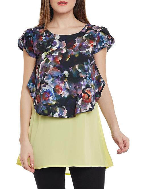 floral pleated back tunic - 15481049 - Very Small Image - 1