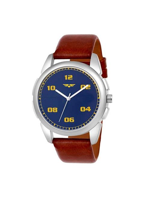 asgard square dial analog couple watch (181-brown-ft) - 15481060 - Very Small Image - 1
