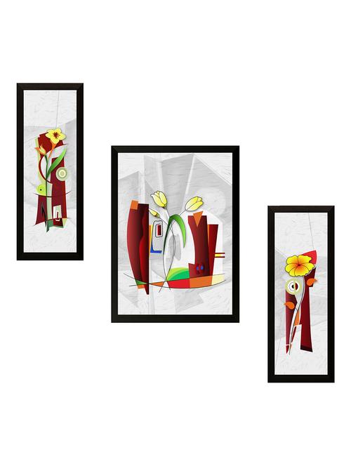 saf set of 3 flowers digital reprint painting(13.5 inch x 22 inch) - 15482168 - Very Small Image - 1