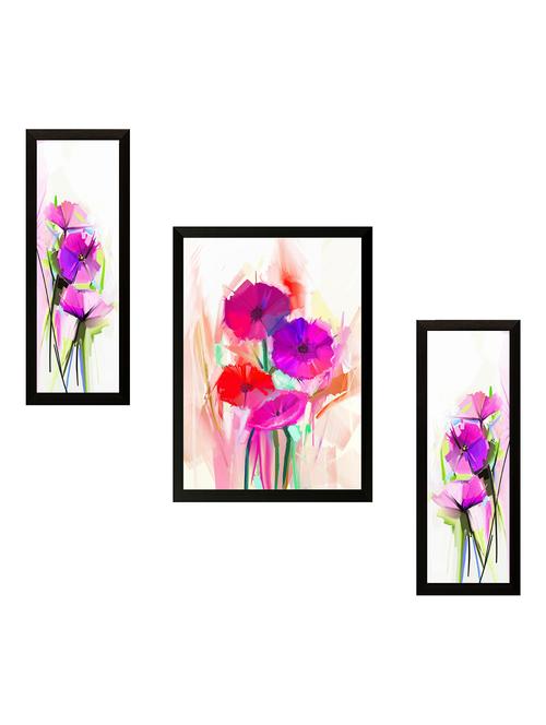 saf set of 3 flowers digital reprint painting(13.5 inch x 22 inch) - 15482176 - Very Small Image - 1