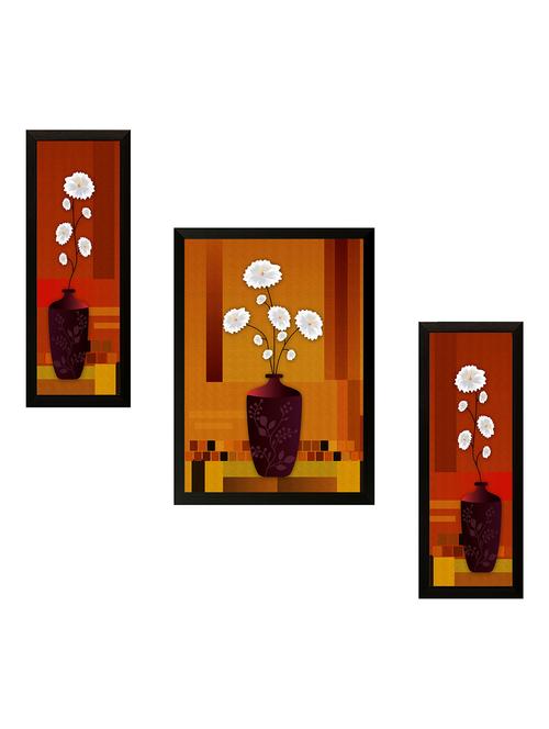 saf set of 3 flowers digital reprint painting(13.5 inch x 22 inch) - 15482180 - Very Small Image - 1