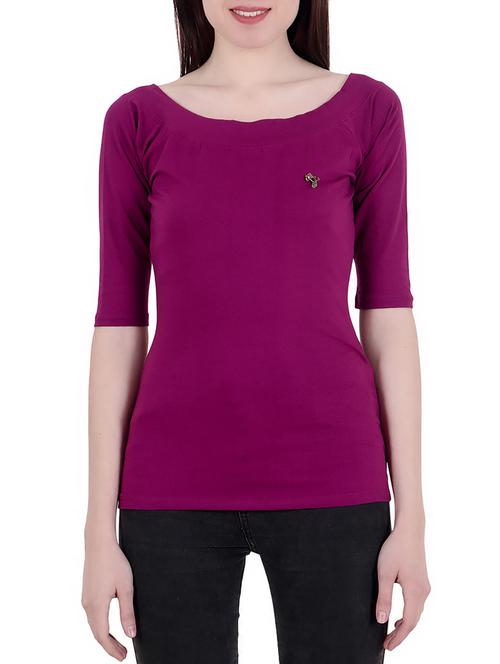 scoop neck raglan sleeved top - 15482946 - Very Small Image - 1