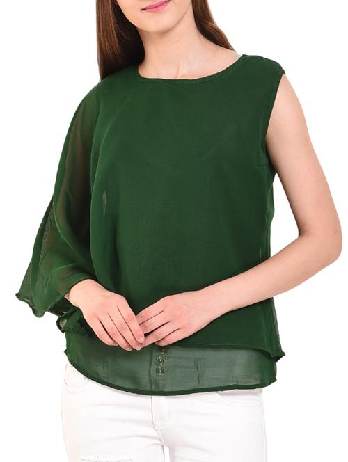 cape sleeved layered top - 15483376 - Very Small Image - 1