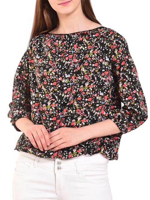 floral blouson top - 15483378 - Very Small Image - 1
