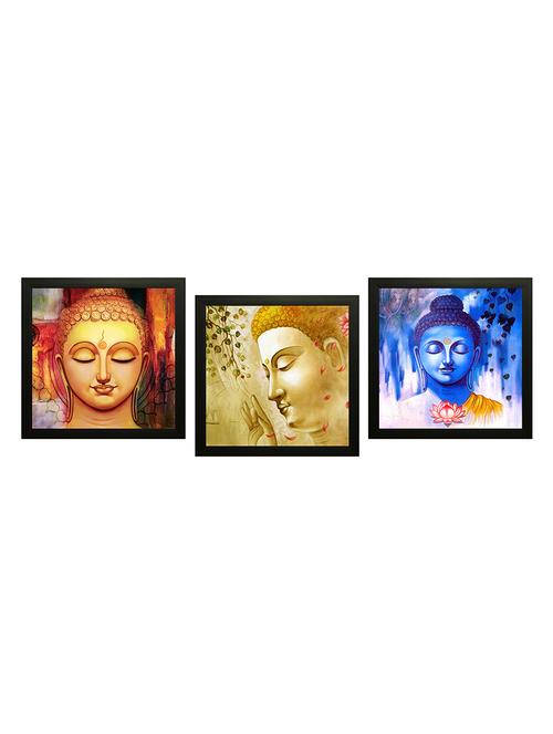saf buddha set of 3 ink painting(14 inch x 42 inch) - 15483480 - Very Small Image - 1