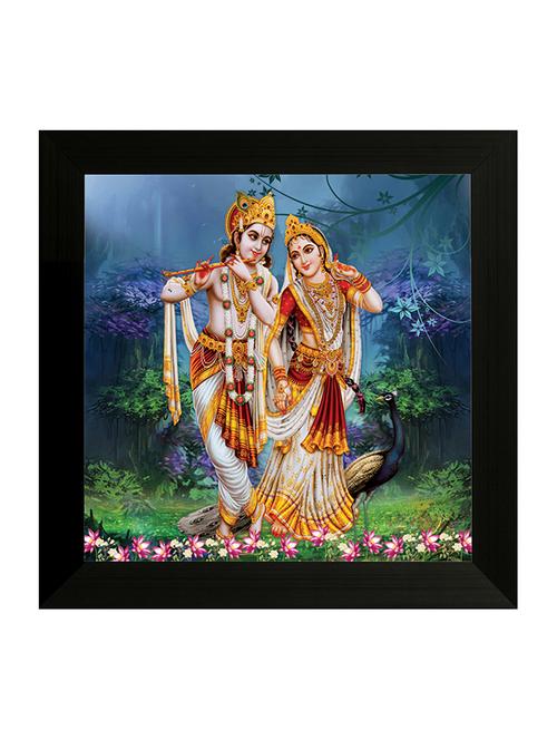 saf radhe krishna digital reprint painting(14 inch x 14 inch) - 15483858 - Very Small Image - 1
