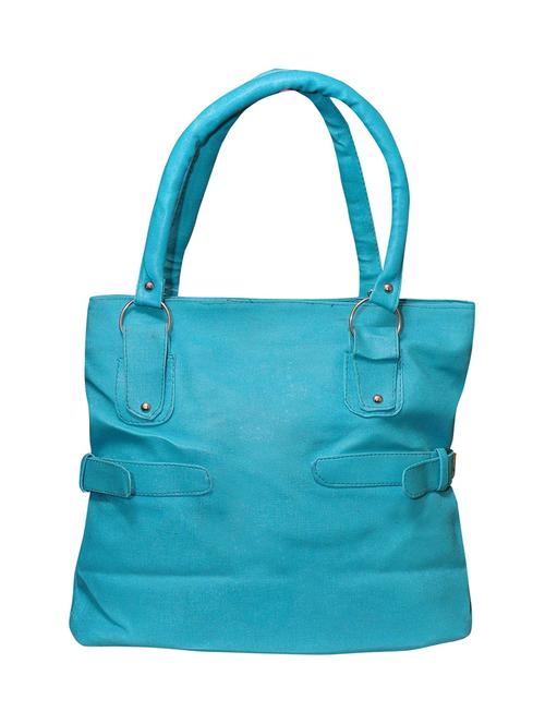 blue leatherette (pu) handbag - 15484557 - Very Small Image - 1