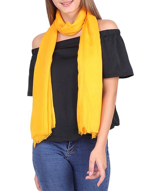 yellow solid stole - 15484649 - Very Small Image - 1
