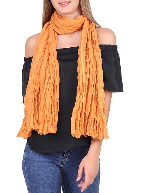 orange cotton stole - 15484655 - Very Small Image - 1