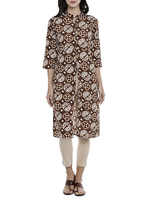women's front slit kurta - 15487998 - Very Small Image - 1