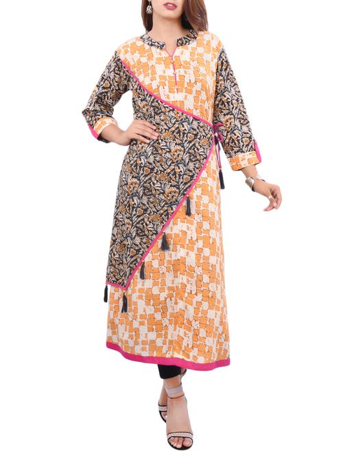 layered tassels kurta - 15488758 - Very Small Image - 1