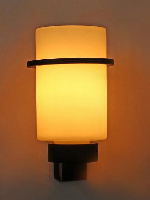 new designer hand decorative colorful glass wall lamp light with stylish wooden fitting new-el38 - 15489652 - Very Small Image - 1