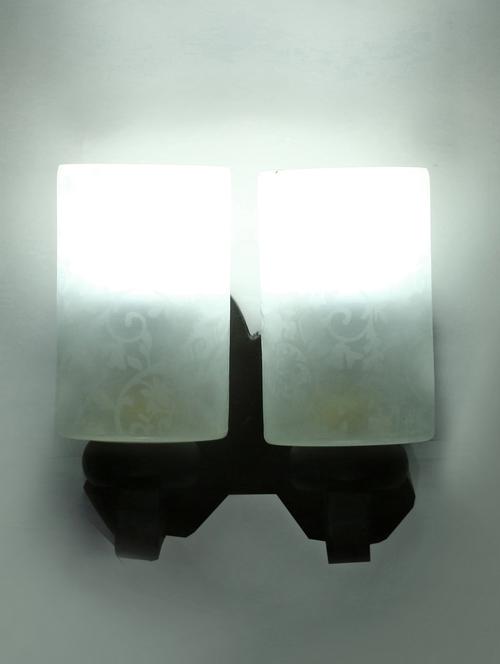 new stylish twins hand decorative colorful glass wall lamp light with royal wooden fitting dn-2wa9 - 15489687 - Very Small Image - 1