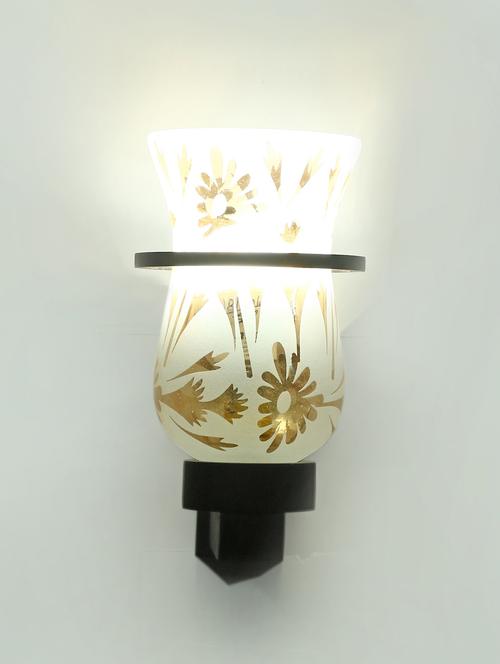 designer hand decorative colorful glass wall lamp light with stylish wooden fitting ( set of four )-el90 - 15489890 - Very Small Image - 1