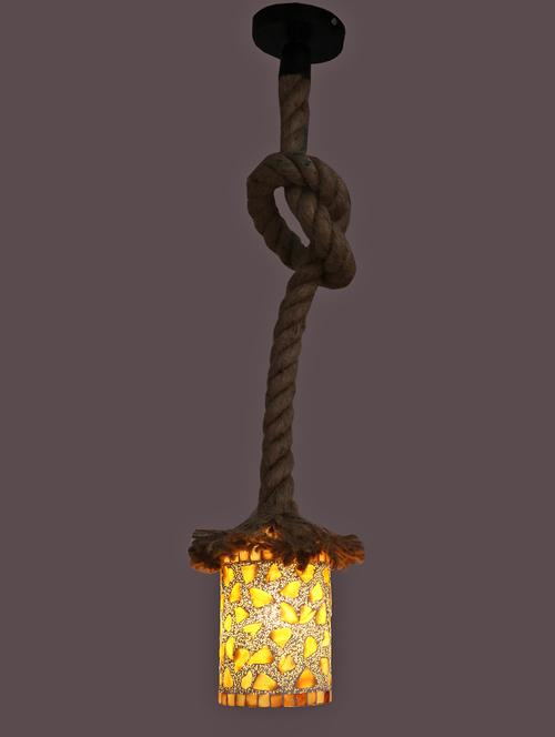 ultra stylish pendant ceiling lamp light hanging in rope with hand decorative designer glass shade (set of four ) rf38 - 15490296 - Very Small Image - 1