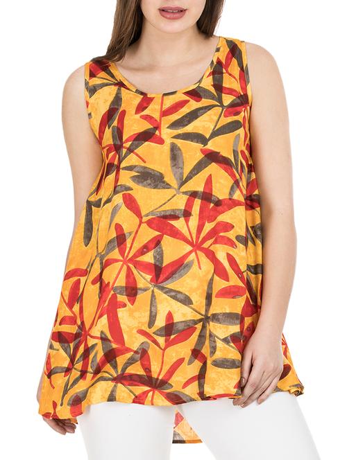 round neck floral tunic - 15490627 - Very Small Image - 1