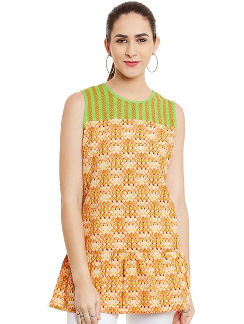 a-line printed kurti - 15490687 - Very Small Image - 1