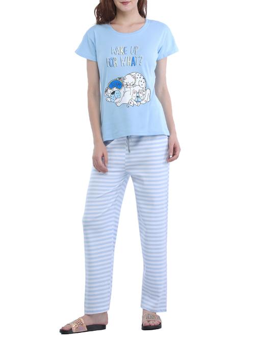 printed nightwear pajama set - 15490863 - Very Small Image - 1