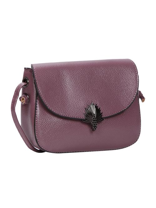 purple leatherette (pu) sling bag - 15491089 - Very Small Image - 1