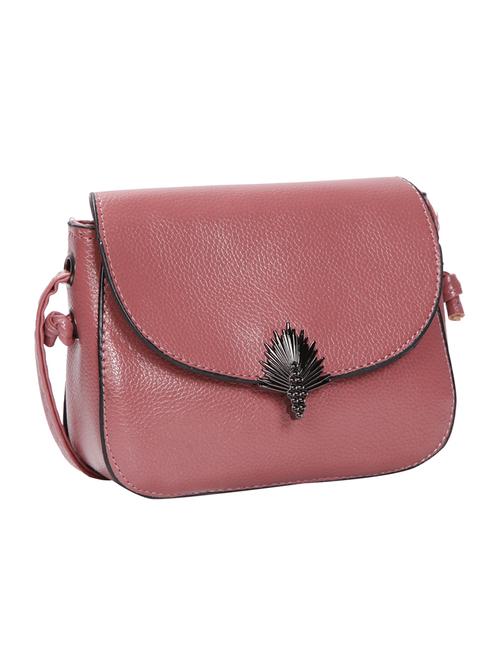 pink leatherette (pu) sling bag - 15491090 - Very Small Image - 1